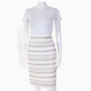 J. Crew Striped Pencil Skirt